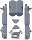 Комплект подъемных механизмов Samet Neo Lift 60 N (серый) -