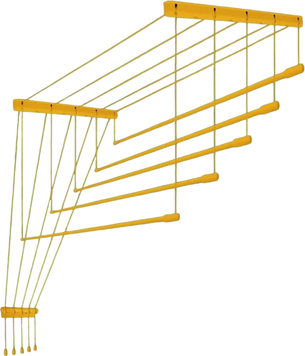 Сушилка для белья Comfort Alumin Group Потолочная Алюминиевая Gold Style 5 прутьев, 1.5м (золото)