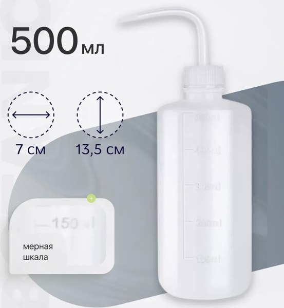 Лейка комнатная BOTANICA Бутылка для полива (500мл, прозрачный)
