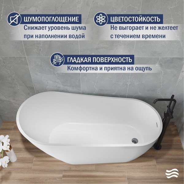 Купить Ванна акриловая Lauter Teona 170x80 / 21652270 в Минске