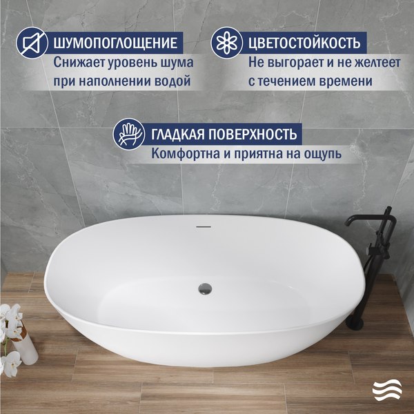 Купить Ванна акриловая Lauter Lola 170x80 / 21683370 в Бобруйске