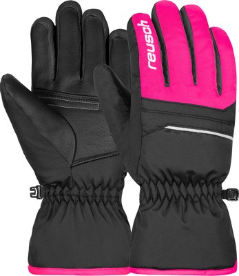 Перчатки лыжные Reusch Alan Junior / 6461115-7720 (р.6.5, Black/Pink Glo)