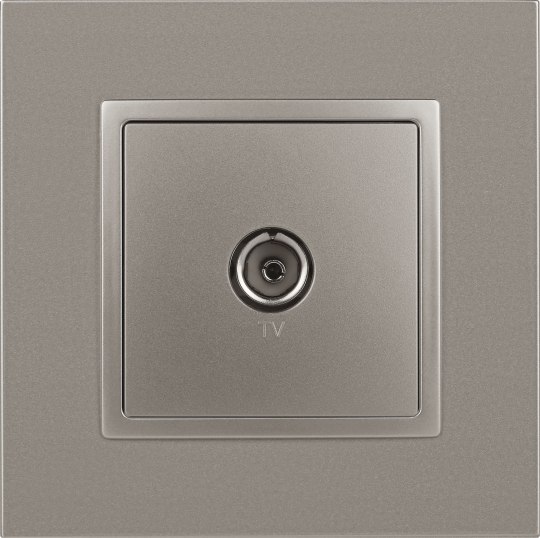 Розетка ЭРА Elegance 14-3101-16 / Б0065760 (титан)