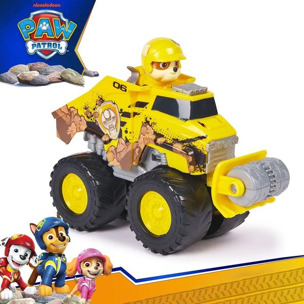 Бульдозер игрушечный PAW Patrol Rescue Wheels с фигуркой Крепыш / 63576