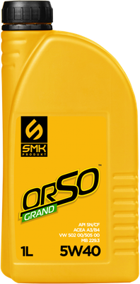 

Моторное масло, Orso Grand 540 5W40 SN/CF / SMK-540ORGR001