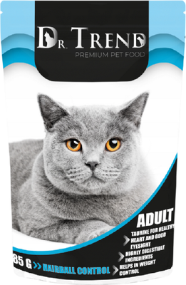 

Влажный корм для кошек, с функцией выведения шерсти