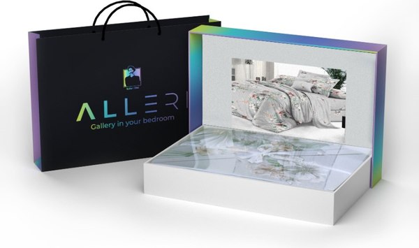 Комплект постельного белья Alleri Сатин Premium 1.5сп / СП-310