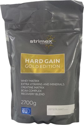 Гейнер Strimex Hard Gain Gold Edition (2.7кг, ваниль) - 
