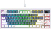 Клавиатура Havit Gamenote KB884L RGB (белый/Content Red) - 