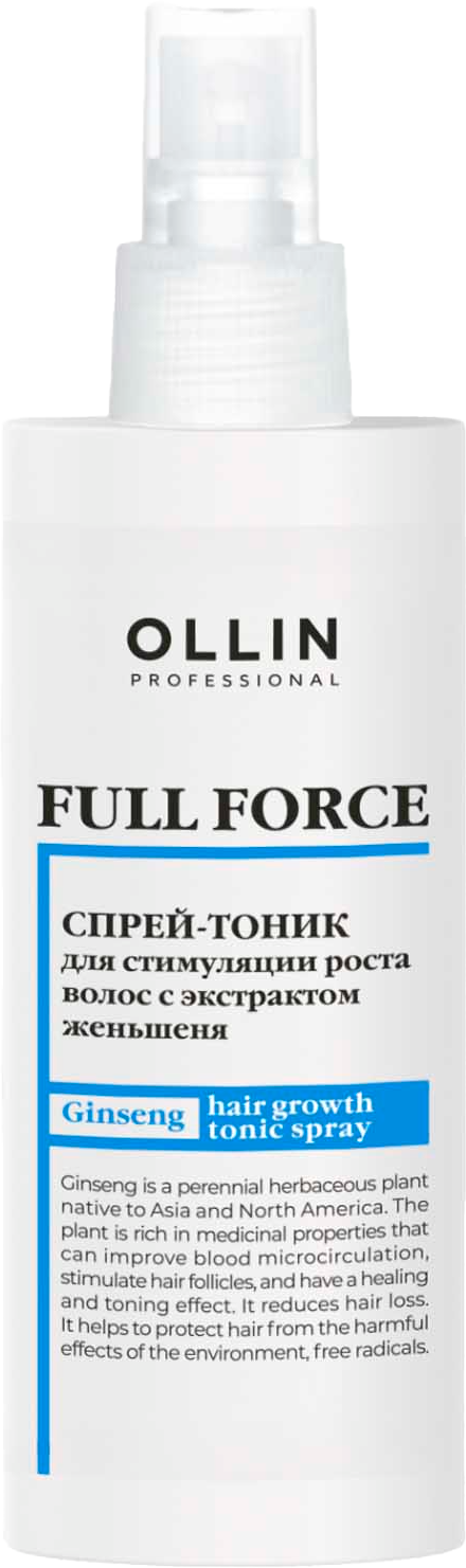 Тоник для волос Ollin Professional Full Force для стимуляции роста волос с женьшенем (100мл)