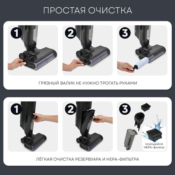 Вертикальный пылесос PLANTA PL-CW202 (сухая и влажная уборка)