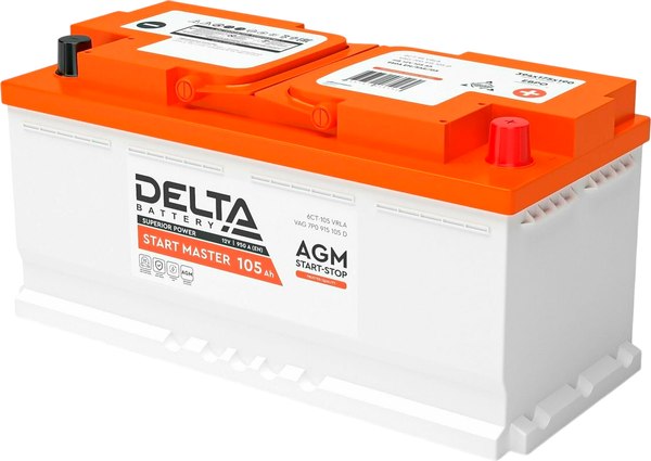 Автомобильный аккумулятор DELTA Battery AGM R+