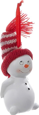 

Елочная игрушка, Christmas 2024. Снеговик в шляпе / C9692
