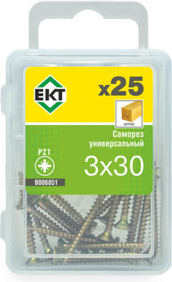 Саморез ЕКТ 3.0х30 / B006851 (25шт) - 