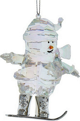 

Елочная игрушка, Christmas 2024. Снеговик на лыжах / D4453_1