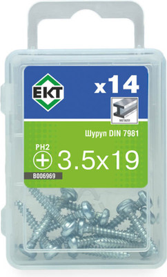

Шуруп, 3.5х19 DIN 7981 / B006969