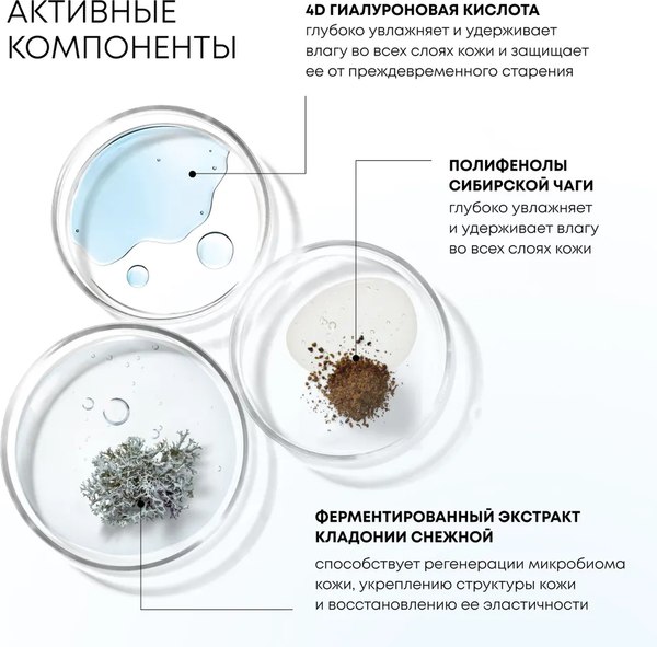 Крем для лица Natura Siberica Lab Biome Гиалуроновый ночной (50мл)