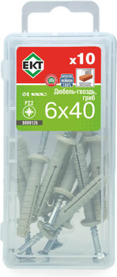 Дюбель-гвоздь ЕКТ 6х40 / B009126 (10шт) - 