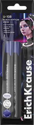 

Набор шариковых ручек, U-108 Stick Black Edition 1.0 Ultra Glide Technology / 61021