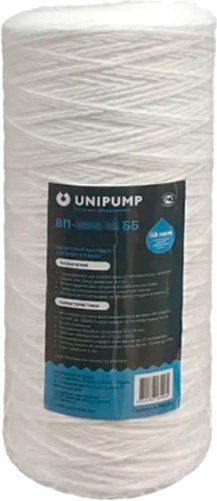 Картридж для магистрального фильтра Unipump Веревочный Big Blue ВП-20 М 10 дюймов 20мкм / 60681