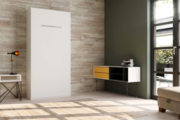 Шкаф-кровать трансформер Макс Стайл Smart Egger 200x90x18 (белый классический W960 ST7)