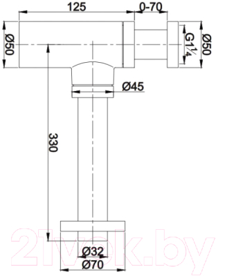 Сифон Omnires A186 ZL