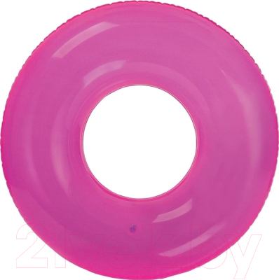 Надувной круг Intex Прозрачный / 59260 (розовый)