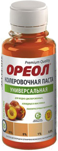 Колеровочная паста Ореол 05 (100мл, персик)
