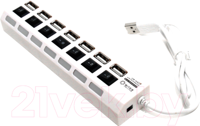 USB-хаб 5bites HB27-203PWH (белый)