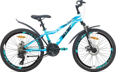 Велосипед AIST Rosy Junior 2.1 24 2025 (голубой, разобранный, в коробке) - 