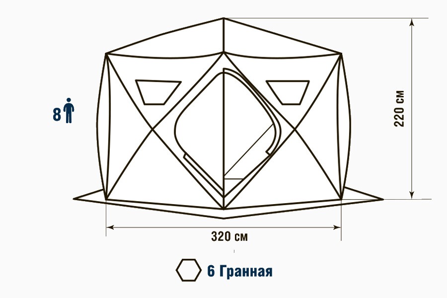 Палатка Higashi Camo Sota Pro / 01388 — фото 3