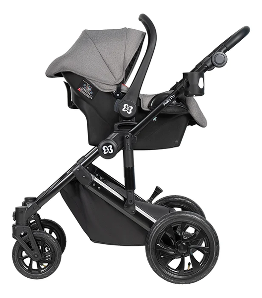 Детская универсальная коляска Farfello Molly Pro 3 в 1 MP-1 (серый)