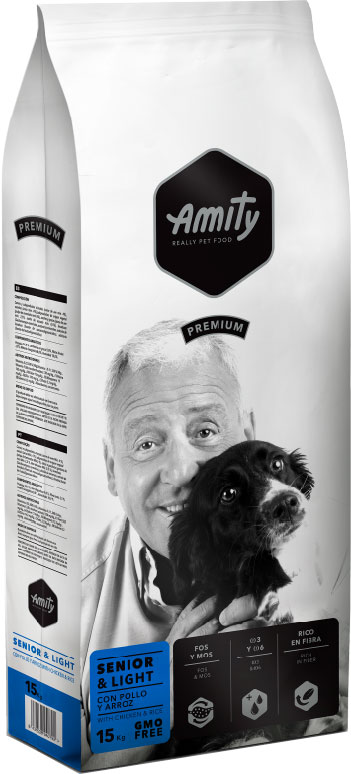 Сухой корм для собак Amity Premium Senior & Lite (15кг)
