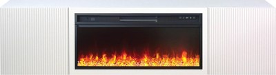 Каминокомплект Смолком Montana F 2D-fr1 V42 Vision 42 LED (бьянко белый) - 