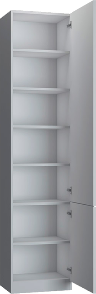 Шкаф-пенал Макс Стайл Kart 18 Egger 219x50x42 / 7B4250 (белый классический W960 ST7)