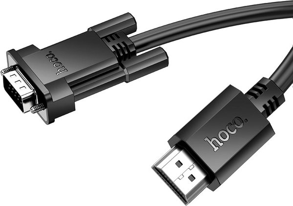 Кабель Hoco US12 HDMI to VGA (2м, черный)