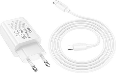 

Зарядное устройство сетевое, N60 с кабелем Lightning-Type-C