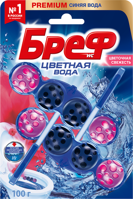 

Чистящее средство для унитаза, Цветная Вода Цветочная Свежесть