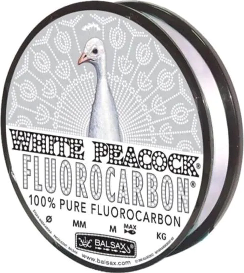 Леска флюорокарбоновая Balsax Fluorocarbon White Peacock 0.25мм (30м)