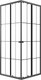 Душевой уголок Niagara Eco NG-1009-14QKL 90x90x190 (черный/стекло клетка) - 