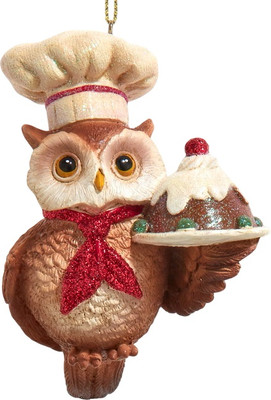 

Елочная игрушка, Christmas 2024. Сова-повар / E0996_2