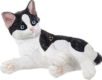 

Елочная игрушка, Christmas 2024. Черно-белый котенок / J7732_2