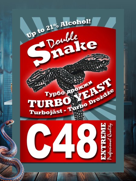 Дрожжи Double Snake C48 Turbo (2x130г)