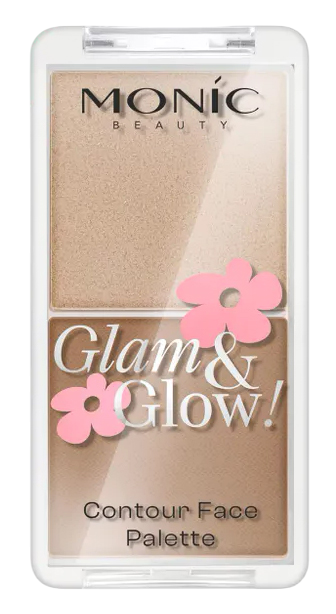 Палетка для скульптурирования Monic Beauty Glam&Glow! Contour Face Palette 02 Fascinated