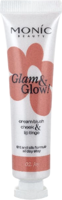 Румяна Monic Beauty Glow Up! Cream Blush Cheek&Lip Tinge тон 02 Joy - 