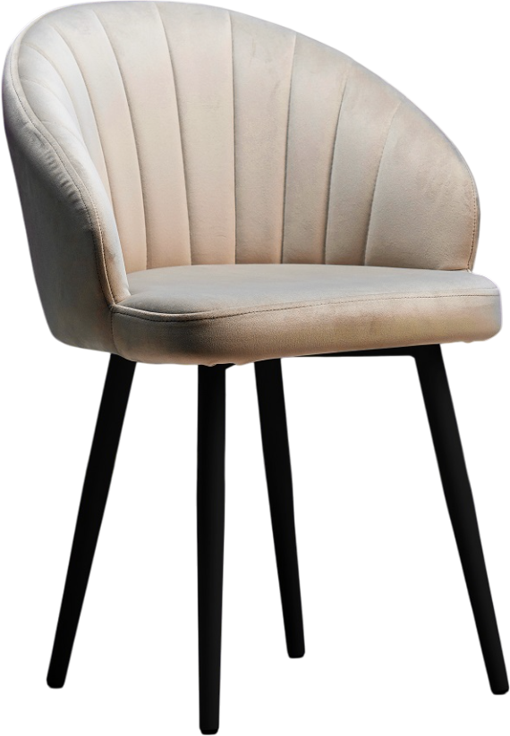 Стул Памир Зефир F06 (светло-бежевый/черная опора, поворотный)