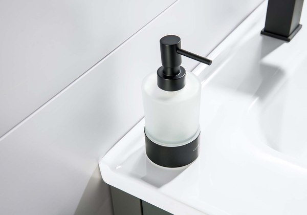 Дозатор для жидкого мыла Aquatek Лира AQ4429MB (черный матовый)