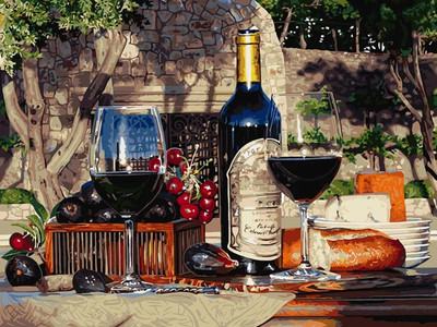 

Картина по номерам, Натюрморт с инжиром / 1176-AS