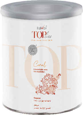 Воск для депиляции ItalWax Top Line Коралл в банке (800мл) -
