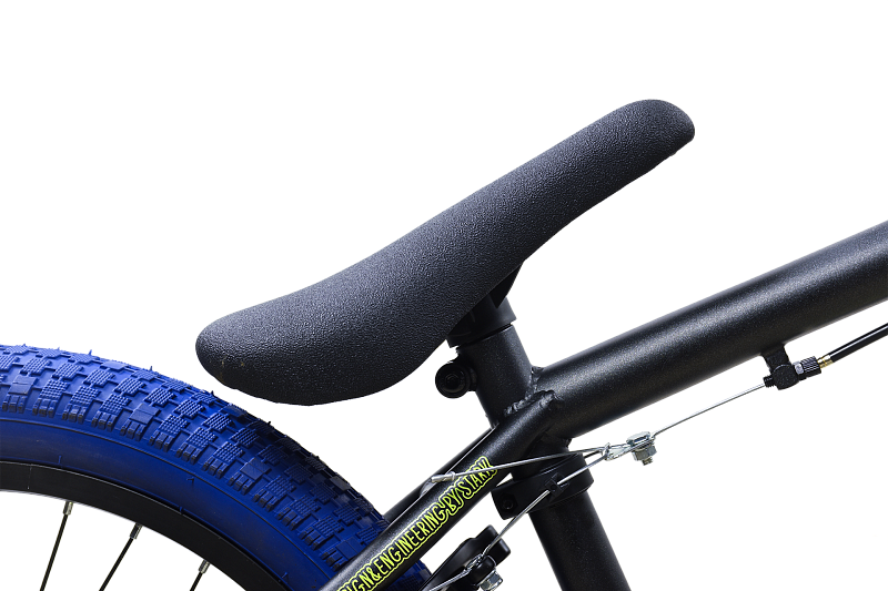 Велосипед STARK Madness BMX 1 2025 (графит матовый/желтый/синий, разобранный, в коробке) — фото 4